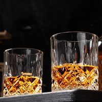 Crystal Old Fashioned Whisky Glasses Unique Bourbon Glass Licor Tumbler Bar Glasses Set