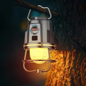 Linterna LED para acampar, impermeable, portátil, para tienda de campaña, con batería, iluminación exterior Vintage, blanco cálido, para pesca y senderismo - Product Image 3