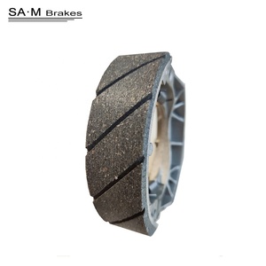 ขายร้อนความแข็งแรงสูงหล่ออลูมิเนียม slotted รองเท้าเบรครถจักรยานยนต์สําหรับ XRM WAVE <span class=keywords><strong>125</strong></span> CG125 - Product Image 3