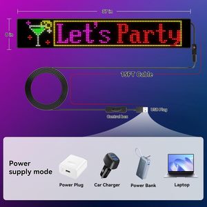 <b>LED</b> <b>Sign</b> 37x8in App Control Waterproof Flexible USB Powered Scrolling Display <b>Bar</b> <b>Sign</b> - Product Image 3