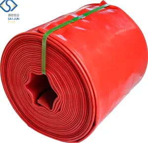 Chất lượng cao 1 8 inch 2 chống nước thải vải ống nhựa PVC Layflat với xám 8 thanh