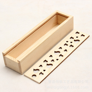 Caja de Almacenamiento de Madera con Forma de Corazón, Extraíble, Rectangular, Pequeña, Organizador de Joyas de Escritorio, Caja para Lápices y Artículos de Papelería, 21x5.5x4.5cm - Product Image 4