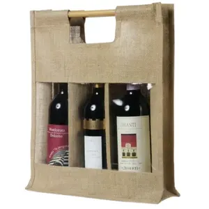 Borsa per Bottiglia in Juta Personalizzata Modello 962_Q24853 - Product Image 1