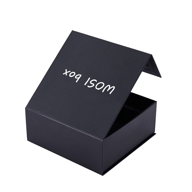 Magnet Flap Lid Black Eco-Friendly Waterproof Sponge Lining Perfume Bottle Paperboard Gift Box Custom Logo Packaging
