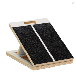 Barella a zeppa obliqua in <span class=keywords><strong>legno</strong></span> per squat, mobilizzazione della caviglia, attrezzatura per il Fitness portatile, bilanciamento del tallone - Product Image 2