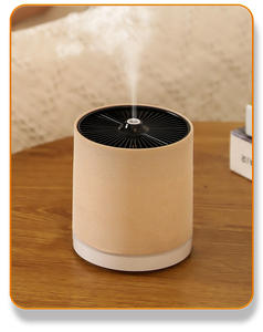 Диффузор эфирных масел, увлажнитель воздуха для ароматерапии, испаритель воздуха для комнаты, бежевый тканевый рассеиватель - Product Image 1