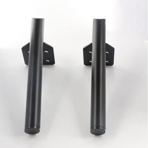 Ensemble de 4 pieds de meubles en métal, pieds de table basse, de bureau, de canapé, robustes, pieds droits de remplacement avec protection en caoutchouc <span class=keywords><strong>pour</strong></span> le sol - Product Image 4