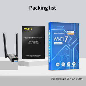 Clé USB Wi-Fi 7 sans fil 6 GHz + 5 GHz + 2,4 GHz, adaptateur Wi-Fi à très faible latence avec antenne pour jeux sur <span class=keywords><strong>PC</strong></span> pour Windows 11/10 - Product Image 2