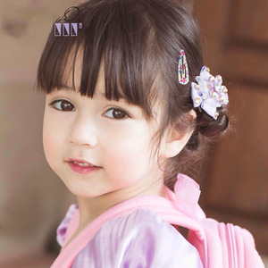 CLARMER 100 Cái Thời Trang Mới Dễ Thương Kẹo Màu Tóc Pins Flower Đầy Màu Sắc Nhỏ <span class=keywords><strong>Snap</strong></span> Barrettes Kim Loại Kẹp Tóc - Product Image 2