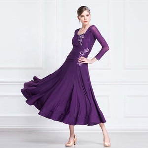 YMJ-005 Yimeijia Vestido de Baile de Salón para Mujer, Vestido de Práctica Sexy de Manga Larga en Spandex/Poliéster para <span class=keywords><strong>Chacha</strong></span> - Product Image 4