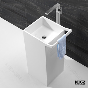 Bassin en pierre lavabo sur colonne en pierre mat surface solide <span class=keywords><strong>salle</strong></span> <span class=keywords><strong>de</strong></span> <span class=keywords><strong>bain</strong></span> - Product Image 2