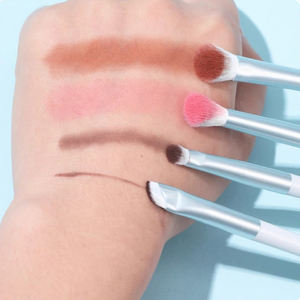 Ensemble de pinceaux de maquillage de cheveux synthétiques végétaliens professionnels 10 pièces pinceaux de fond de teint correcteur outil de cosmétologie coffret cadeau pour le visage - Product Image 5