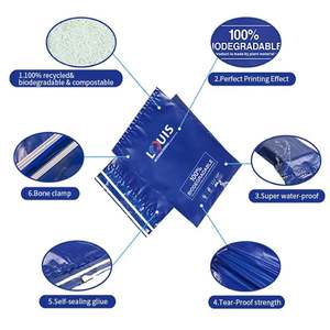 Fabrication de sacs d'expédition en polyéthylène personnalisés, durables, de style nouveau, imperméables, en plastique LDPE, pour vêtements - Product Image 6