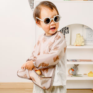 مريلة مقاومة للماء طويلة الأكمام للأطفال من 4 إلى 36 شهرًا ، مريلة وغذاء الطفل الأساسي ، مريلة وسموك لتناول الطعام - Product Image 5