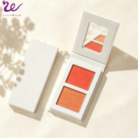 Expédition Rapide Maquillage en Gros Personnalisé Fard à Joues Marque Privée Végétalien Minéral Mat Double Crème Poudre 2-en-1 Palette de Fard à Joues Logo 2026