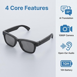Lunettes IA 800W Double Caméra Vidéo 1080P Transmission WiFi Étanche IP67 Ray-Ban Meta 300mAh pour Écouteurs IA en Temps Réel - Product Image 4