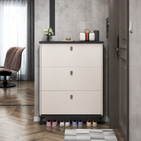 Meuble à chaussures fin et pliable pour couloir, organisateur de chaussures 17 cm, étagère à chaussures monocouche peu encombrante