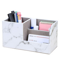 Portalápices de Cuero PU con Logotipo Personalizado, Organizador de Escritorio para Tarjetas de Visita, Caja de Almacenamiento para Oficina, para Eventos Corporativos
