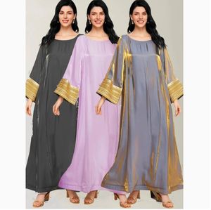 Nuevo Diseño 2026, Vestido Árabe de Oriente Medio, Vestido Largo Europeo y Americano, Lujoso con Detalles Dorados - Product Image 1