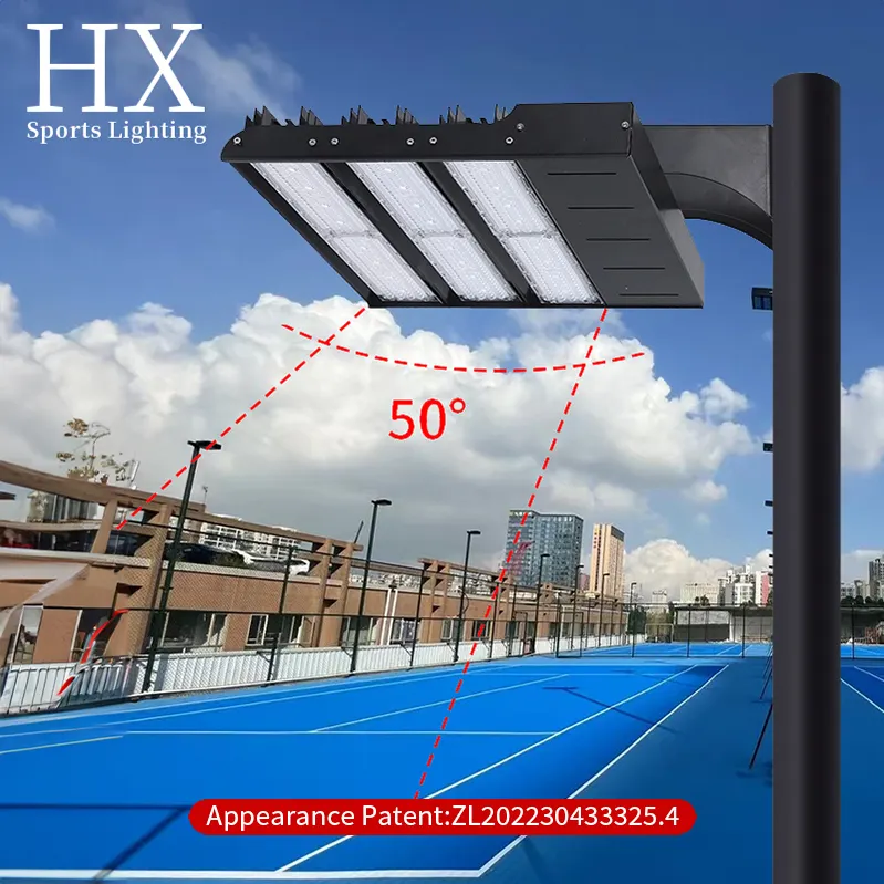 야외 방수 배드민턴 코트 조명 Led 테니스 코트 홍수 조명 편광 눈부심 방지 경기장 스포츠 조명