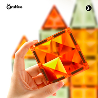 온샤인 교육용 장난감 공장 직판 50개 3x3x3mm 자석 블록 조립 타일 (4~12세용) OEM ODM CE 인증