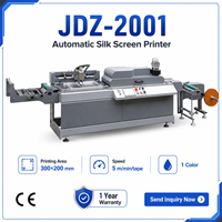 Máquina de Serigrafía de un Solo Color JDZ-2001 con Certificación CE para Producción de Cintas de Satén, Etiquetas de Ropa y Cintas Elásticas