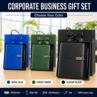 Coffret Cadeau d'Entreprise de Luxe A5 en Cuir PU Gravé, Rechargeable, avec Bloc-Notes à Chargement Sans Fil et Stylo – Vente en Gros pour Étudiants et Enseignants