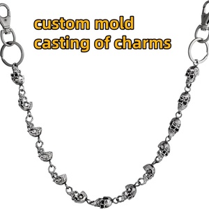 Collier à breloques en chaîne à maillons plaqué or unisexe de haute qualité avec logo personnalisé, en acier inoxydable, cadeau tendance, bijoux XR - Product Image 6