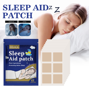 Parches EELHOE para el Cuidado del Sueño con Plantas Naturales, Adhesivos Suaves para el Cuerpo para un Descanso Nocturno Confortable, 48 Parches - Product Image 4