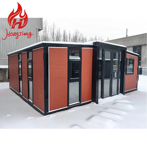 منزل حاويات صغير محمول، مكاتب، منازل مسبقة الصنع، وحدات حاويات قابلة للطي بثلاث غرف نوم للبيع - Product Image 6