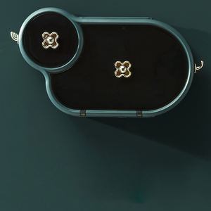 Deluxe adesivo <span class=keywords><strong>da</strong></span> <span class=keywords><strong>parete</strong></span> salviettine lavabili Dispenser <span class=keywords><strong>porta</strong></span> carta igienica con portaoggetti e ganci appesi - Product Image 6