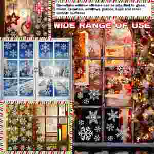 Juego de 6 Pegatinas Decorativas Navideñas para Ventanas y Puertas, Pegatinas para Ventanas de Fiesta, Pegatinas para Ventanas de Año Nuevo - Product Image 3