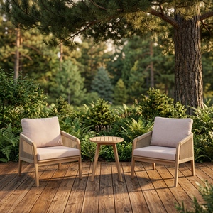 Luxury Contemporary Foldable Acacia Wood Eco-friendly Teak Wood Frame Outdoor Furniture Set Garden Sofa Dining Table Chair for - Product Image 5