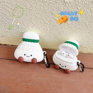 Silicone dessin animé mignon Badminton Design peau sensation étui pour écouteurs pour <span class=keywords><strong>AirPods</strong></span> 4 antichoc écouteurs couverture pour <span class=keywords><strong>AirPods</strong></span> 4 3 2 Pro - Product Image 5
