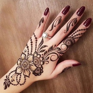 OEM all'ingrosso fabbrica Custom Henna tatuaggio adesivi a mano Design bianco piccolo mano henné adesivi per le <span class=keywords><strong>mani</strong></span> - Product Image 2
