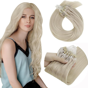 Nano Micro Vòng microstraighteft phần mở rộng tóc Remy Micro vòng lặp liên kết tóc con người thành lập cơ thể Trung Quốc sóng tóc 12 tháng - Product Image 6