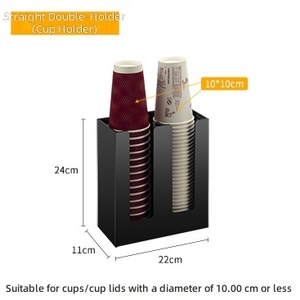 <span class=keywords><strong>Portabicchieri</strong></span> a Doppio Livello per Caffetterie, Porta Bicchieri Usa e Getta con Design Multifunzionale in Acciaio <span class=keywords><strong>Inox</strong></span> per Uso in Cucina - Product Image 6