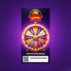 Venta al por mayor de boletos de lotería con impresión a todo color Super Lotto, tarjetas rasca y gana, impresión digital para juegos de lotería - Product Image 2