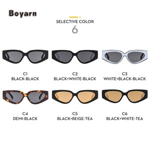 Boyarn March <span class=keywords><strong>Cat</strong></span> Eye <span class=keywords><strong>Lunettes</strong></span> <span class=keywords><strong>de</strong></span> <span class=keywords><strong>soleil</strong></span> <span class=keywords><strong>de</strong></span> luxe pour femme <span class=keywords><strong>Lunettes</strong></span> <span class=keywords><strong>de</strong></span> <span class=keywords><strong>soleil</strong></span> vintage multicolores pour femme - Product Image 3