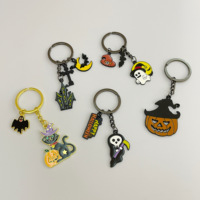 Personnalisé Halloween Vintage Citrouille Porte-clés Diable Squelette Porte-clés Métal Chat Fantôme Conception Artisanat Promotionnel En Alliage De Zinc Logo Cadeaux
