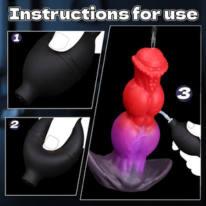 Вибратор-дилдо Scarletsin D-3 «Фантастический Дракон» с дистанционным управлением, водонепроницаемый, с функцией струйного выброса, для анального секса, для взрослых - Product Image 3