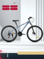 Vélo de montagne 26 pouces pour adultes unisexes, 24 vitesses, freins à disque doubles, amortisseur, tout-terrain