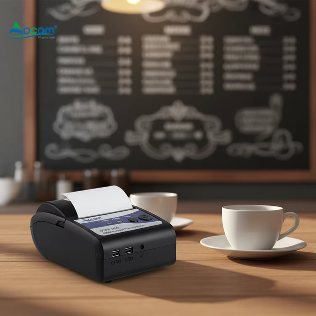 OCOM Brand Classic 58mm Mini Portable Bluetooth Thermal Printer for Android IOS and Windows