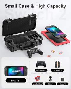 حافظة صلبة مزدوجة الطبقات من STARTRC GAMES لجهاز نينتندو سويتش 2 |   منظم سفر مقاوم للماء والغبار بمعيار IP67 مصنوع من البلاستيك ABS - Product Image 2