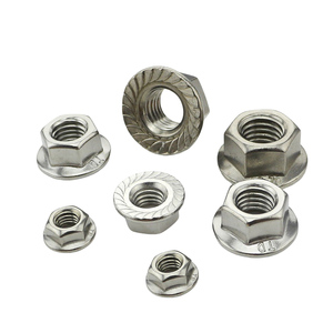 Écrou à bride hexagonale en acier inoxydable UNF UNS nickelé finition naturelle, écrou auto-serrant cranté pour l'automobile, l'industrie et les secteurs de la santé - Product Image 3