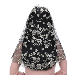 स्पेनिश फीता चर्च कैथोलिक चर्च कैथोलिक घूंघट शादी छोटे घूंघट - Product Image 4