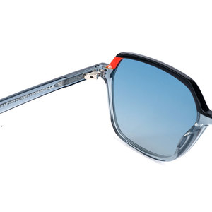 แว่นกันแดดสำหรับผู้ชายแบบหนาๆแบรนด์ดีไซเนอร์แว่นกันแดดทรงสี่เหลี่ยมโพลาไรซ์ทำด้วยมือกรอบสี่เหลี่ยมจัตุรัส UV400 - Product Image 4