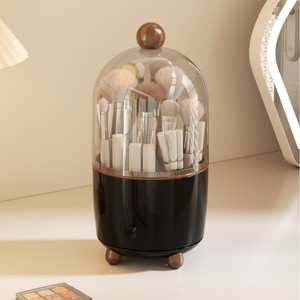 Rotatable <b>Makeup</b> Brush Storage <b>Box</b> 8L With Drawers Cosmetic Organizer Desktop Dustproof Storage Tube - Product Image 1