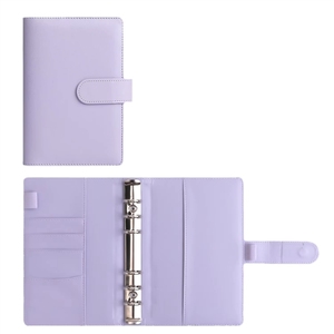 Custom A6 PU Leather Loose Leaf Notebook Binder Budget Planner Agenda Cash Storage Tally Book Children Gift - Product Image 5