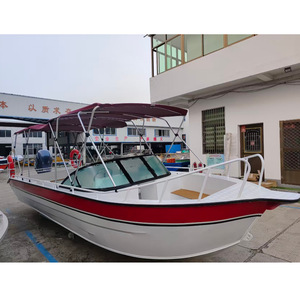 เรือท่องเที่ยวไฟเบอร์กลาส 6.5 เมตร เครื่องยนต์ติดท้ายเรือ 12 ที่นั่ง เรือสำหรับกิจกรรมสันทนาการ - Product Image 1